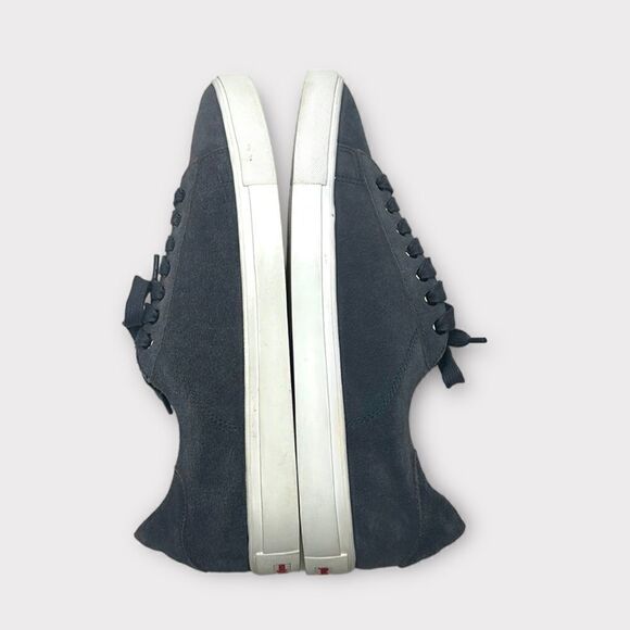 Brooks Brothers Red Fleece Gray Leather Suede  Lace Up Sneakers size 11 - Picture 6 of 13